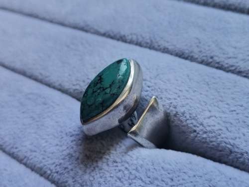 DISCOUNT!! Adjustable Silver  Turquoise Ring