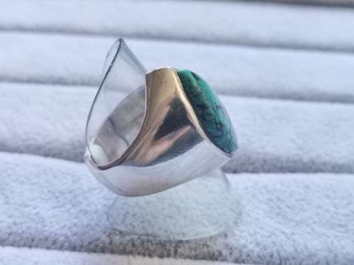DISCOUNT!! Adjustable Silver  Turquoise Ring