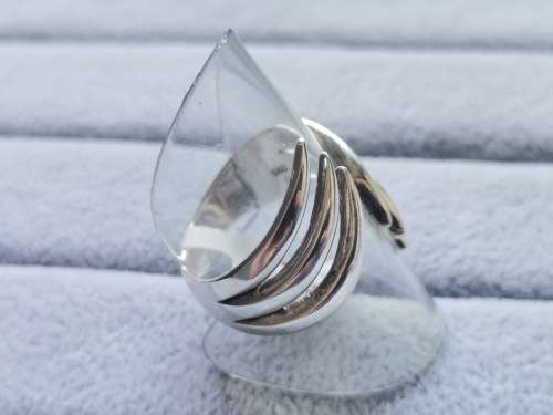 DISCOUNT!! Unique Silver Adjustable Ring