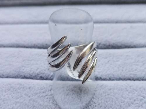 DISCOUNT!! Unique Silver Adjustable Ring