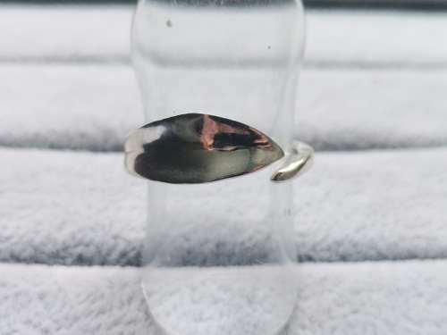 DISCOUNT!! Adjustable Silver Leaf Ring