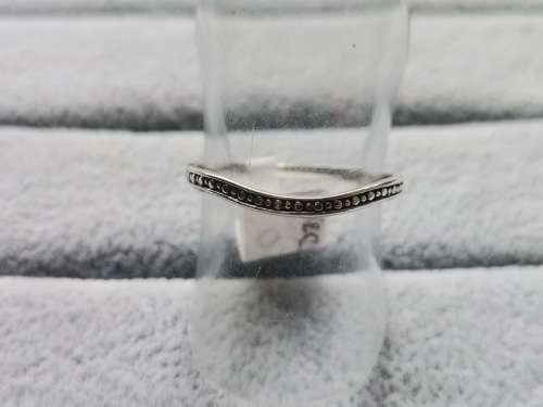 DISCOUNT!! Curved Silver Ring