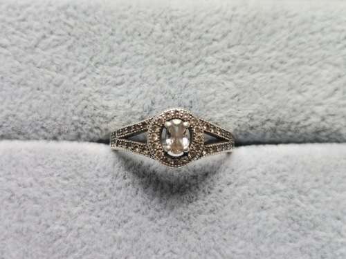 DISCOUNT!! Silver Halo Ring