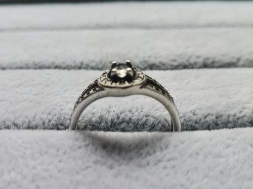 DISCOUNT!! Silver Halo Ring