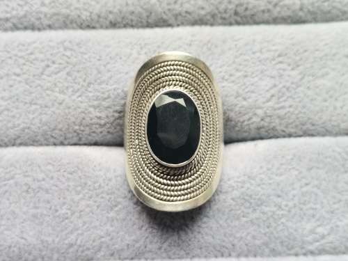 Silver Onyx Ring