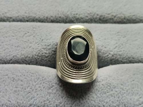 Silver Onyx Ring