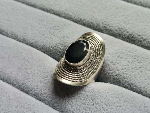 Silver Onyx Ring