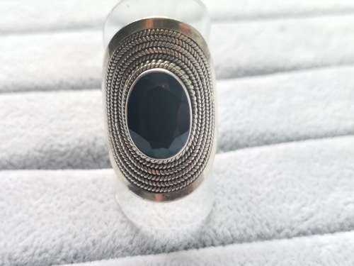 Silver Onyx Ring
