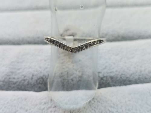 Silver Half-Eternity Ring