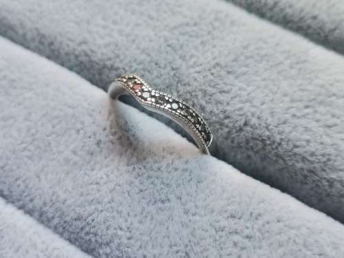 DISCOUNT!! Silver Half-Eternity Ring