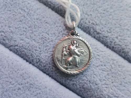 Silver St. Christopher Pendant