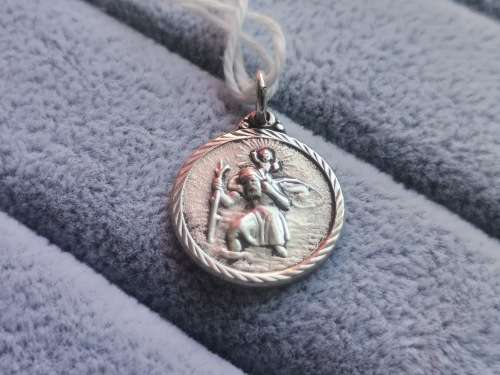 Silver St. Christopher Pendant