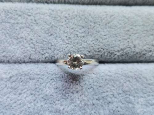 DISCOUNT!! Silver Solitaire Ring