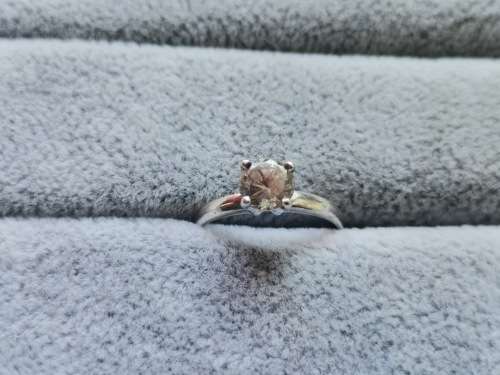 DISCOUNT!! Silver Solitaire Ring
