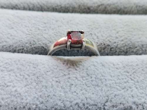 DISCOUNT!! Silver Solitaire Ring