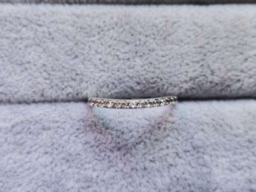 Silver Half Eternity Ring