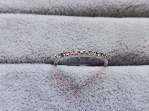 Silver Half Eternity Ring
