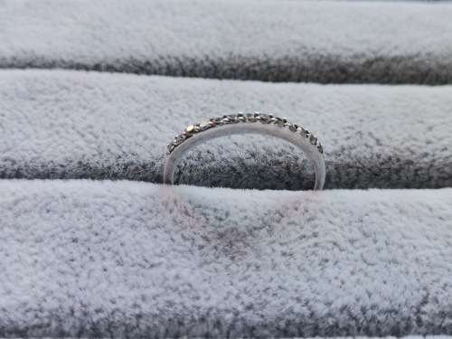 Silver Half Eternity Ring