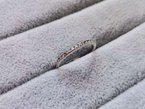 Silver Half Eternity Ring
