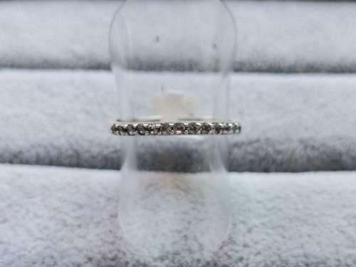 Silver Half Eternity Ring