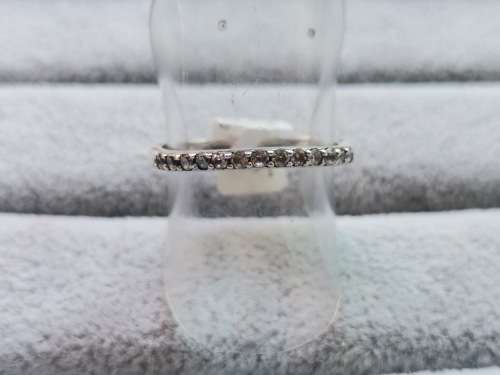 Silver Half Eternity Ring