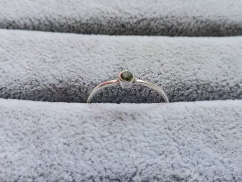 DISCOUNT!! Dainty Silver Solitaire Ring
