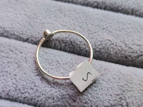 DISCOUNT!! Dainty Silver Solitaire Ring