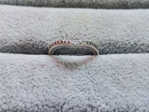 *R1 Auction* Silver Half Eternity Ring