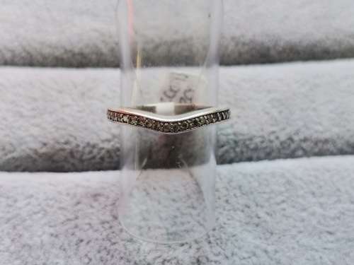 *R1 Auction* Silver Half Eternity Ring