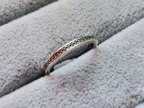 *R1 Auction* Silver Half Eternity Ring