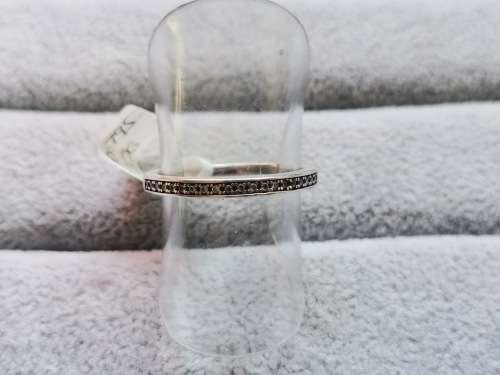 *R1 Auction* Silver Half Eternity Ring