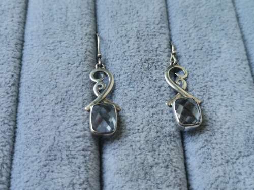 Detailed Silver Earrings