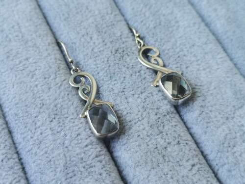 Detailed Silver Earrings