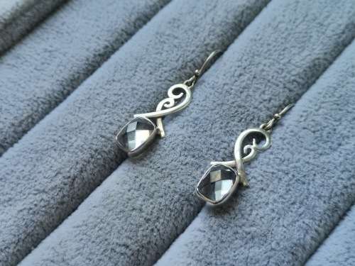 Detailed Silver Earrings