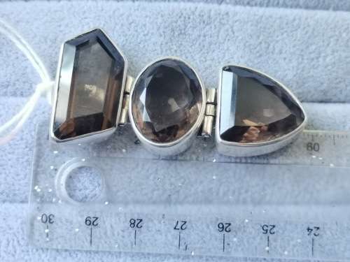 Discount!! Silver Smokey Quartz Pendant