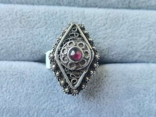 Discount!! Adjustable Vintage Silver Poison Ring