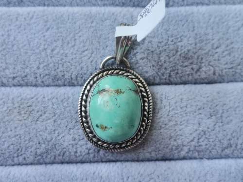 Discount!! Silver Turquenite Pendant