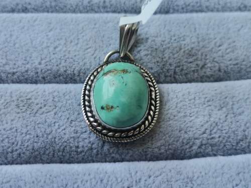 Discount!! Silver Turquenite Pendant