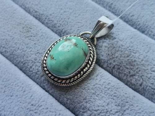 Discount!! Silver Turquenite Pendant