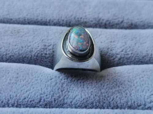 Silver Opal Ring
