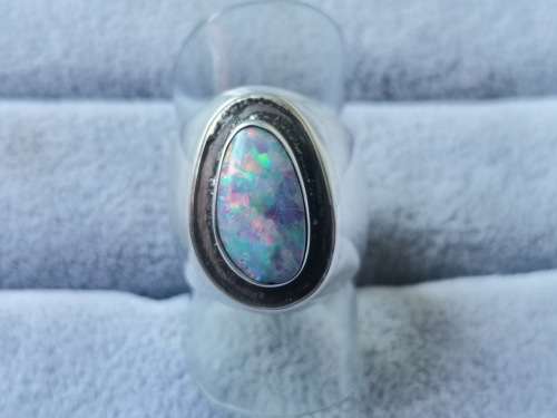 Silver Opal Ring
