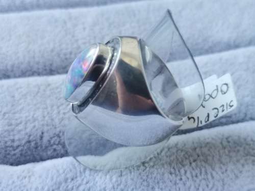 Silver Opal Ring