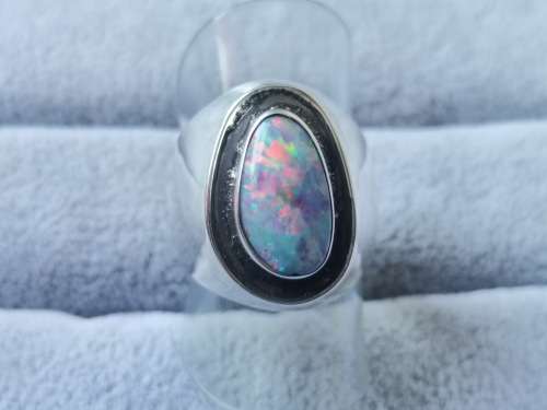 Silver Opal Ring