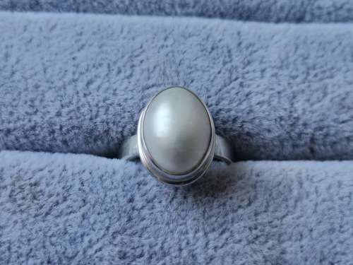 Silver Pearl Ring