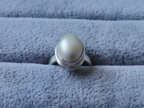 Silver Pearl Ring