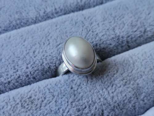 Silver Pearl Ring