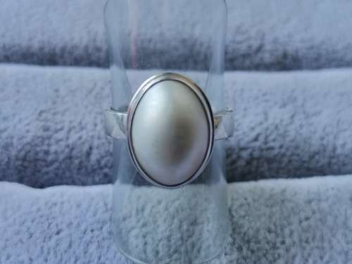 Silver Pearl Ring
