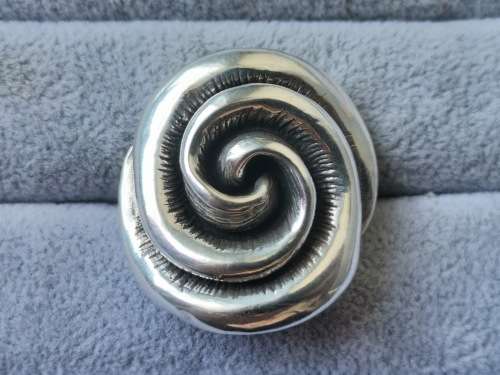 Discount!! Bulky Silver Rose Ring