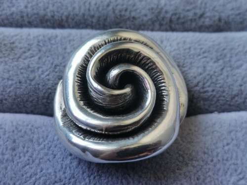 Discount!! Bulky Silver Rose Ring