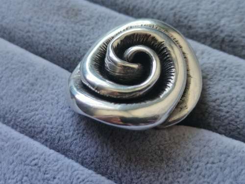 Discount!! Bulky Silver Rose Ring